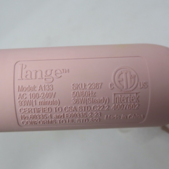 L'ange Le Duo Grande 360° Airflow Titanium Styler PINK A133 Straightener Curler - Picture 3 of 3